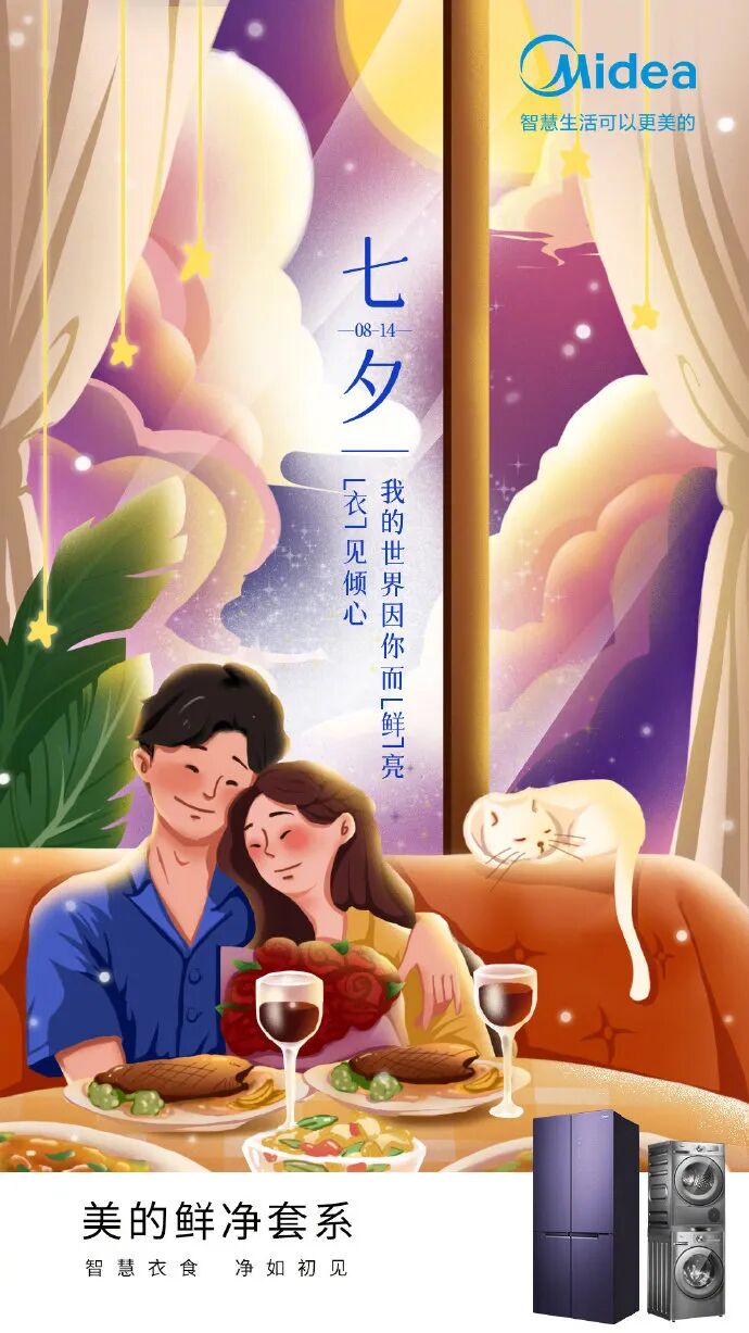 热点创意明星素材图,_七夕品牌营销活动_七夕节创意海报